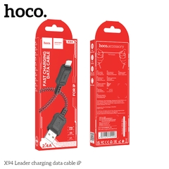 Cáp sạc truyền dữ liệu Hoco X94 cổng USB ra iPhone Lightning 2.4A dài 1M chính hãng [BH 1 NĂM]