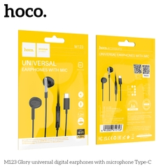 Tai nghe có dây type-c HOCO M123 chui Type C có Mic chính hãng [BH 1 năm]