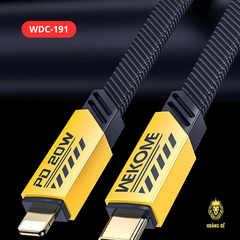 Cáp sạc nhanh 20w WEKOME WDC-191 (C-L) type c ra iphone lightning chính hãng [BH 1 năm]