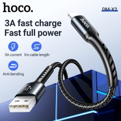 Cáp sạc nhanh 3a Hoco DM-X2 iPhone (usb ra iphone lightning) 1m chính hãng [BH: 1 NĂM]