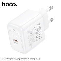 Cóc sạc nhanh 25W Hoco CS53A (1 cổng Type C PD25W) chính hãng [BH 1 Năm]