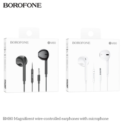 Tai nghe có dây 3.5 Borofone BM80 chính hãng [BH 1 NĂM]