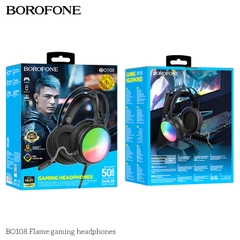 Tai nghe có dây 3.5 chụp tai Gaming BOROFONE BO108 phích cắm USB + 3.5 dài 2M kèm mic headphone chính hãng [BH: 1 NĂM]