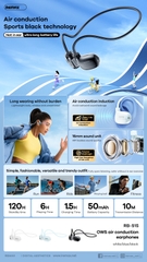 Tai nghe bluetooth Remax RB-S15 bluetooth V5.4 kiểu dáng thể thao chính hãng [BH 1 năm]