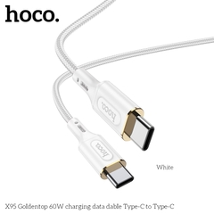 Cáp sạc truyền dữ liệu X95 (c-c) 60W Type-C to Type-C [BH 1 NĂM]