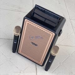 Loa Bluetooth Karaoke Booms Bass M4203+ 100W Kèm 2 Micro Hát Không Dây [BH 6 THÁNG]
