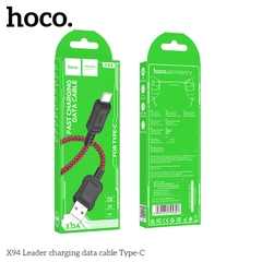 Cáp sạc truyền dữ liệu Hoco X94 cổng USB ra Type C 3A dài 1M chính hãng [BH 1 NĂM]