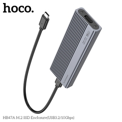 Vỏ ổ cứng SSD HOCO HB47A M.2 SSD (USB3.2/10Gbps) chính hãng