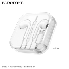 Tai nghe có dây lightning Borofone BM85 Max chui iPhone dài 1m2 chính hãng [BH 1 NĂM]