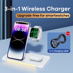 Đế sạc nhanh 22w Remax RP-W70 3in1 không dây Đa năng chính hãng [BH: 1 NĂM]