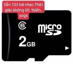 Thẻ nhớ 2Gb gồm 133 bài NHẠC KHÔNG LỜI PHẬT GIÁO, NHẠC THIỀN, NHẠC YOGA TĨNH TÂM [BH: 1 NĂM]