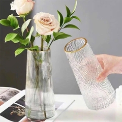 Bình thuỷ tinh cắm bông hoa trong suốt trang trí [bh: none]