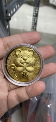 Hàng lưu niệm mô phỏng Đồng Xu Cọp năm Dần mang tài lộc, may mắn [BH: None] / pktn sale