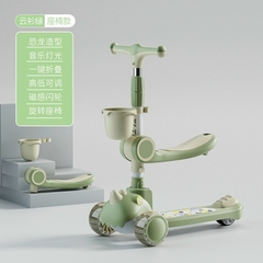 Xe scooter khủng long có đèn, nhạc cho bé từ 1-8 tuổi tải trọng 50kg [BH: NONE]