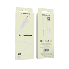 SALE Cáp sạc nhanh 3a BOROFONE BX18 iPhone lightning 3m (usbA ra iPhone Lightning, a-l) chính hãng (BH: 1 THÁNG)