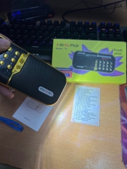 Loa nghe pháp A Di Đà Phật T3 kèm 52 bài kinh, có 2 pin, có đèn pin, có khe gắn thẻ nhớ, có dây đeo, cáp sạc type-c (tương tự Craven CR-836s) [BH 6 tháng]