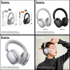 Headphone bluetooth HOCO W63 mẫu chụp tai có chống ồn ANC siêu tiện lợi
