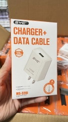 Bộ sạc nhanh 120W SYC MS-320i cho iPhone ( cóc 1 cổng USB, cáp USB ra lightning a-l) chính hãng [BH: 1 NĂM]