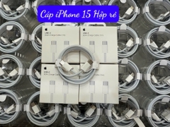 Cáp sạc iPhone 15 dây dù 2 đầu Type C (c-c) rẻ fullbox [BH: 3 tháng]