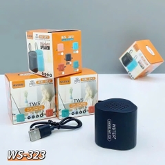 Loa bluetooth WSTER WS-323 mẫu loa nhỏ gọn siêu tiện lợi [BH 3 Tháng]