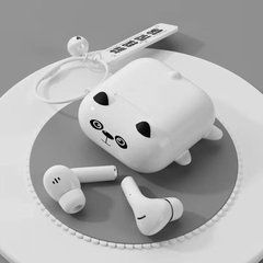 Tai nghe bluetooth TWS-K1 (2 tai  có doc sạc) kiểu dáng Airpods Pro hình Heo nhiều màu [BH: 3 THÁNG]