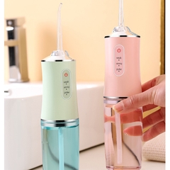 Máy tăm nước nha khoa vệ sinh răng miệng cầm tay 4 đầu [BH 1 tuần]