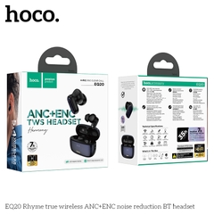 Tai nghe bluetooth giảm tiếng ồn HOCO EQ20 True Wireless V5.4 40mAh/400mAh ANC+ENC kiểu dáng airpods chính hãng [BH 1 NĂM]