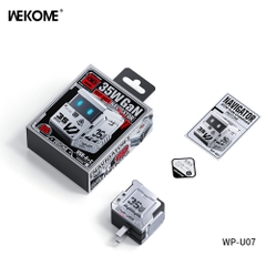 Cóc sạc nhanh 35W Wekome WP-U07 US 2 cổng ( 1 cổng USB QC3.0+ 1 cổng Type C PD35W) chính hãng [BH: 1 NĂM]