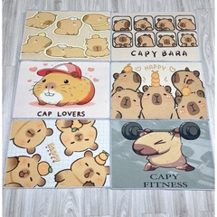 Thảm chân chữ nhật Capy siêu cute [BH: NONE] 1l1d11