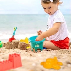 Bộ đồ chơi xúc cát 18 món cho bé kèm thùng đựng [BH: NONE]