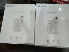 Tai nghe bluetooth Dvip DV-V02 PRO kiểu dáng Airpods2  (2 tai không nút cao su kèm doc sạc) chính hãng [BH: 6 THÁNG]