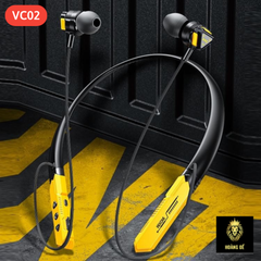 Tai nghe bluetooth choàng cổ WEKOME VC02 có nút cao su chống ồn chính hãng [BH: 3 tháng]