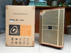 Loa kéo hát karaoke 3 tấc SOUNDBOX GL-1215 2 micro không dây chính hãng [BH: 1 năm]