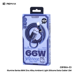 Cáp sạc nhanh 66w REMAX CB19 (A-C) cáp USB ra Type C dài 1m2 chính hãng