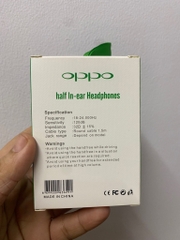 Tai nghe có dây 3.5 Oppo Zin hộp vuông trắng xanh có móc treo [BH 3 tháng] / pktn sale