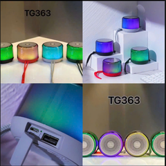 Loa bluetooth T&G TG-363 mẫu loa tròn có đèn led RGB cực đẹp [BH 6 tháng]