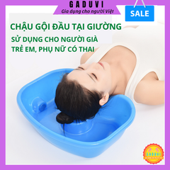 Chậu (thau bồn) gội đầu tại giường cho bé, bà bầu, người bệnh hoặc người già [BH: NONE]