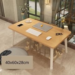 Bàn học gấp gọn chữ nhật chân nhựa cứng size 40x60x28cm - MÀU NGẪU NHIÊN [BH: NONE] 1l1a12