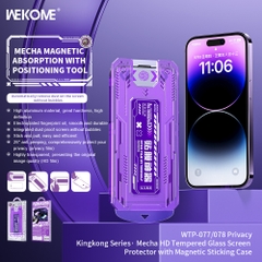 Cường lực HD tự dán Wekome WTP-077 iPhone 13/13 Pro/ 14/ 14 PLUS/ 13 PROMAX/ 14 PRO/ 14 PROMAX/ 15/ 15 PLUS/ 15 PRO/ 15 PROMAX / 16 pro max chính hãng [BH : TEST]
