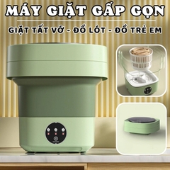 Máy giặt mini gấp gọn giặt đồ sơ sinh, tất vớ, khăn tiện lợi [BH: 1 tháng] 11