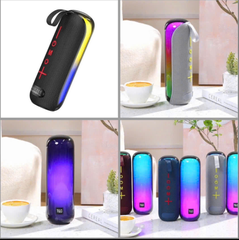 Loa bluetooth T&G TG-384 mẫu loa tròn dài có đèn led RGB cực đẹp [BH 6 tháng]