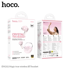 Tai nghe bluetooth HOCO EW202 True wireless V5.4 35mAh/350mAh kiểu dáng AIRPODS chính hãng [BH 1 năm]