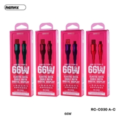 Cáp sạc nhanh 66w Remax RC-C030 usb ra Type C có led chính hãng [BH 1 Năm] / pktn sale