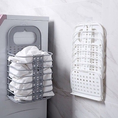 Sọt Giỏ Đựng Đồ, Quần Áo Vật Dụng Treo Tường Nhựa PP Gấp Gọn Tiện Dụng