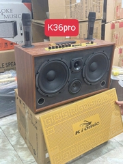 Loa bluetooth karaoke KIOMIC K36 Pro kèm 2 micro không dây chính hãng [BH 6 tháng]