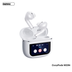 Tai nghe bluetooth REMAX Cozybuds  W23N chống ồn chủ động ANC, màn hình cảm ứng kiểu dáng Airpods True Wireless Bluetooth V5.4 chính hãng [BH 1 năm]