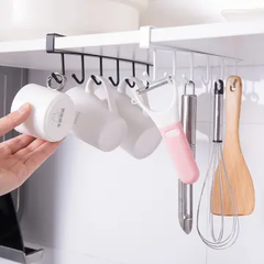 Thanh kẹp tủ nhà bếp 6 móc treo tiện lợi [BH: NONE]