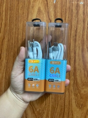 Cáp sạc nhanh 6A BYZ X97T Type C (usb ra Type C, a-c) có bọc chống đứt chính hãng [BH: 3 THÁNG]