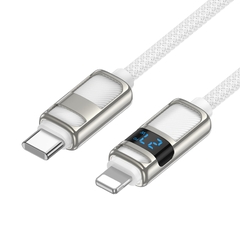 Cáp sạc nhanh 27w HOCO U137 (c-l) 1.2m - type c ra iphone lightning chính hãng [BH 1 năm]