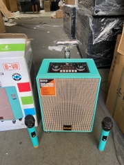 Loa BMB B-V8 bluetooth karaoke kéo kèm 2 micro không dây [BH 1 năm]